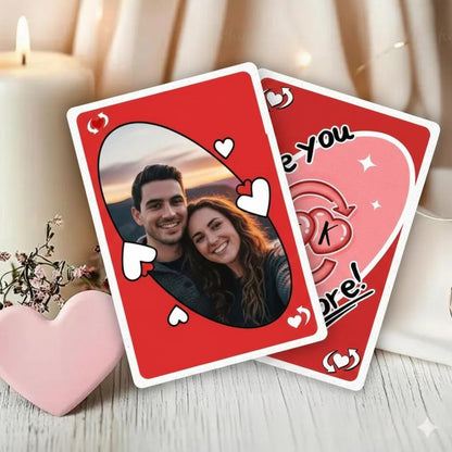 Personalized Valentine Photo Card – Custom Game Couple Gift for Him or Her