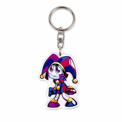 Digital Circus Jester Acrylic Keychain