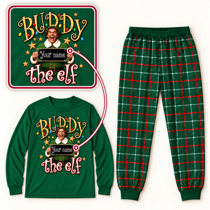 Personalized “Buddy the Elf” Christmas Pajama Set