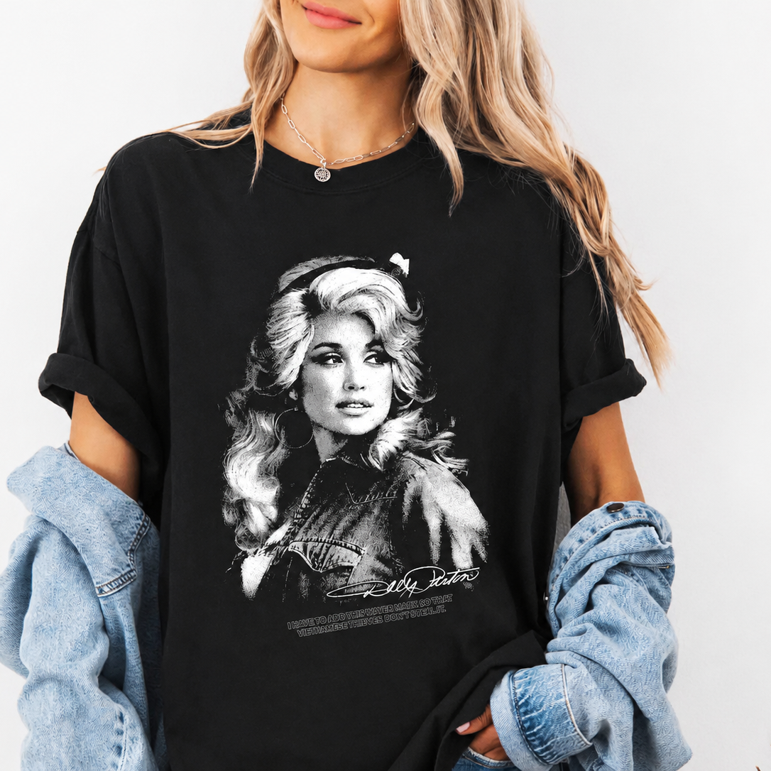 Vintage Black Portrait T Shirt Retro Country Icon Tribute Tee