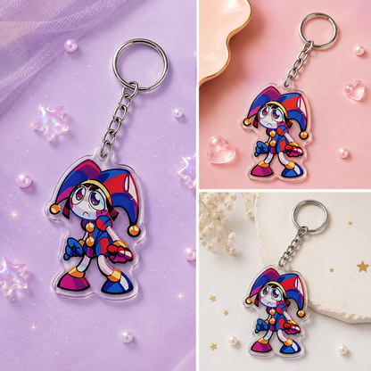 Digital Circus Jester Acrylic Keychain
