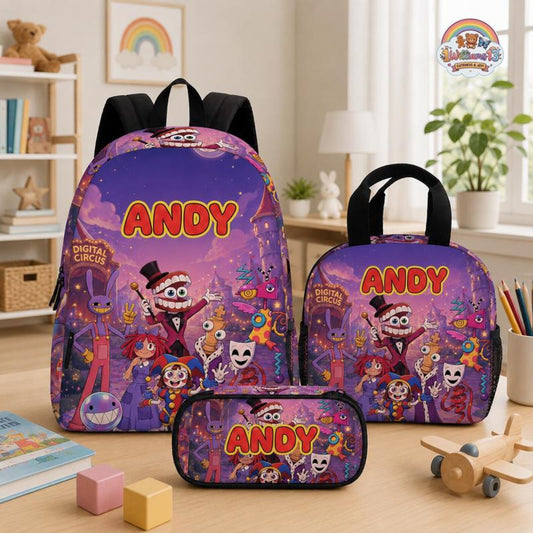 Custom Purple Carnival School Set