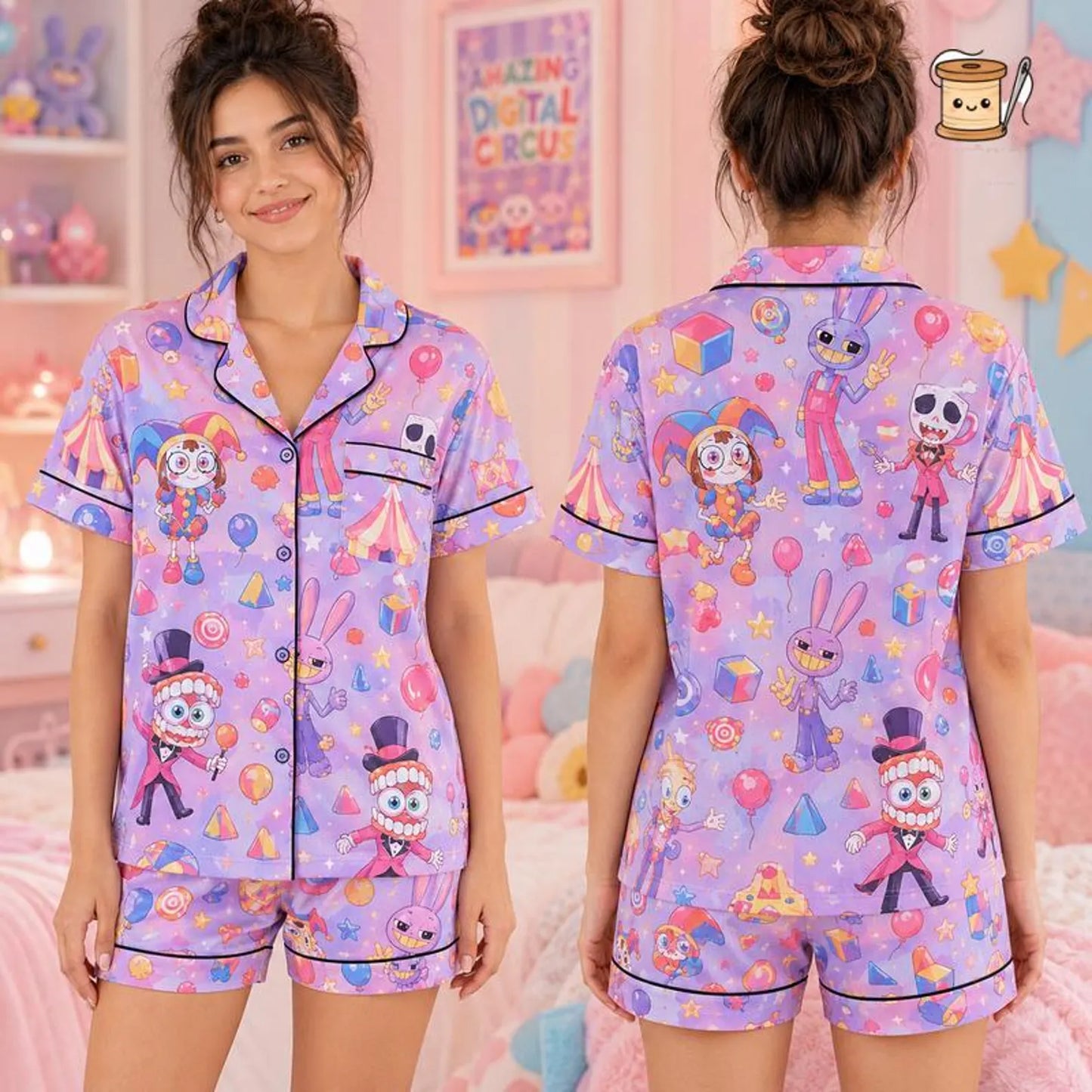 Circus Digital Dream Satin Pajamas