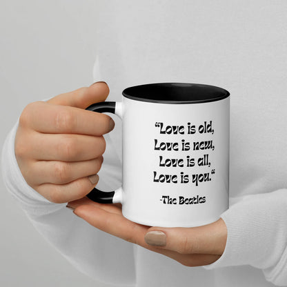 Classic Rock 1960s British Invasion Legend Cartoon Sketch Retro Accent Mug