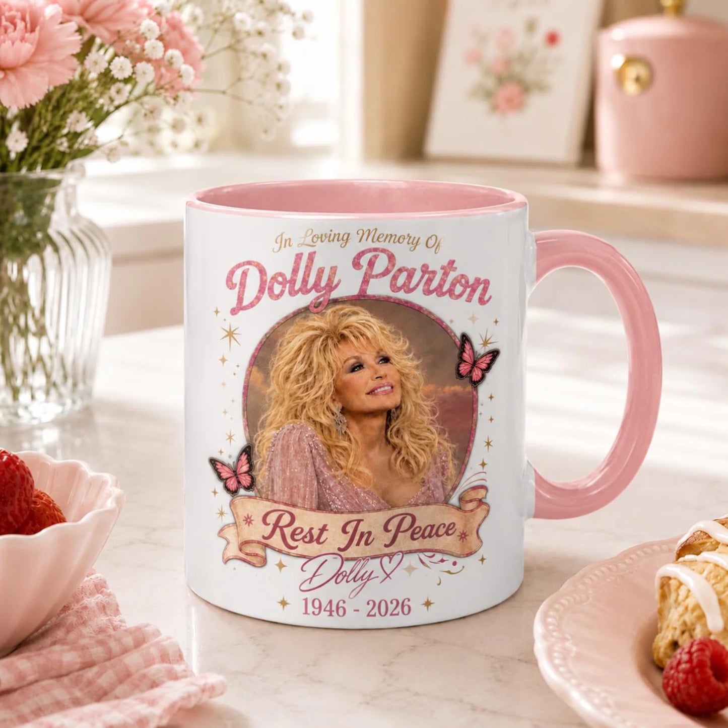 In Loving Memory Country Star Two-Tone Ceramic Mug