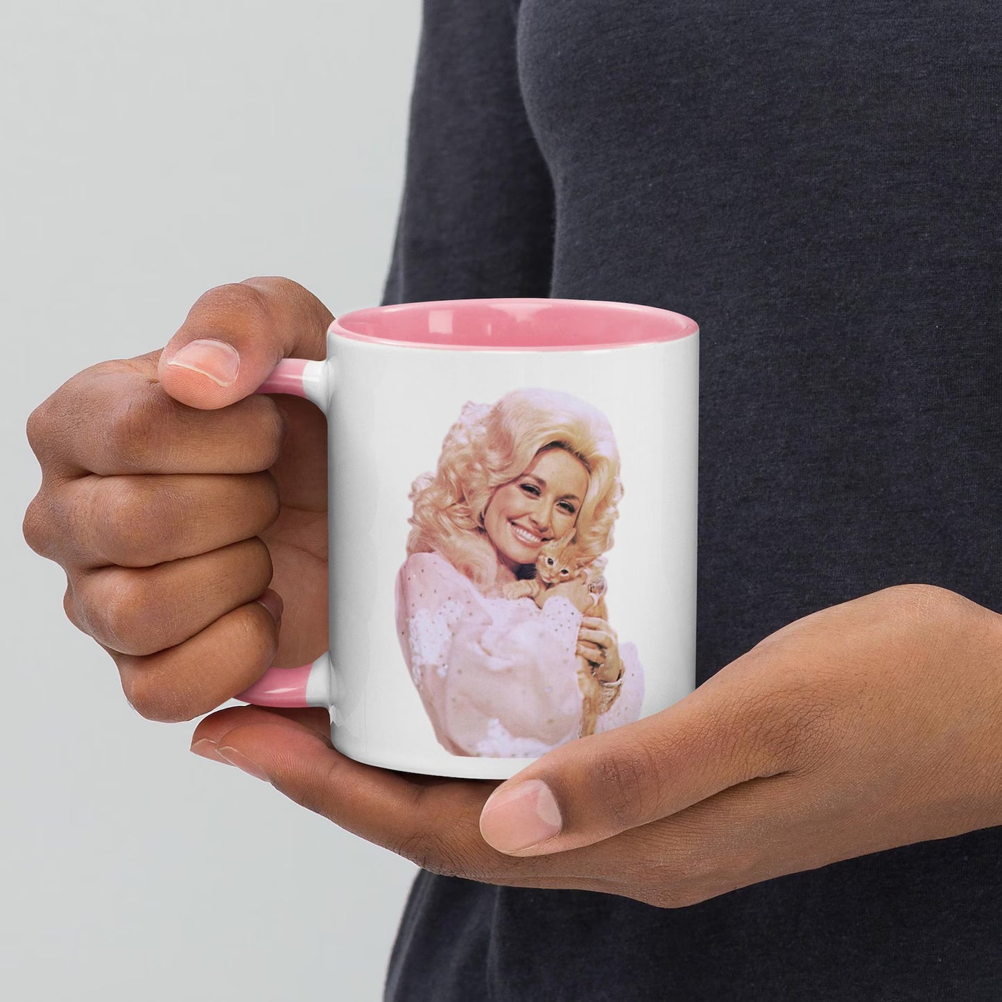 Country Star with Kitten Ceramic Mug