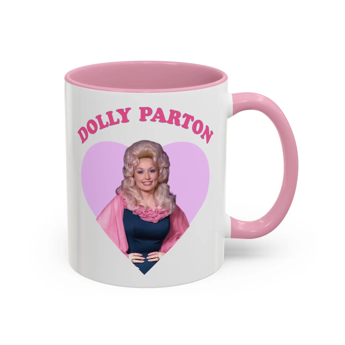 Country Star Heart Frame Two-Tone Ceramic Mug