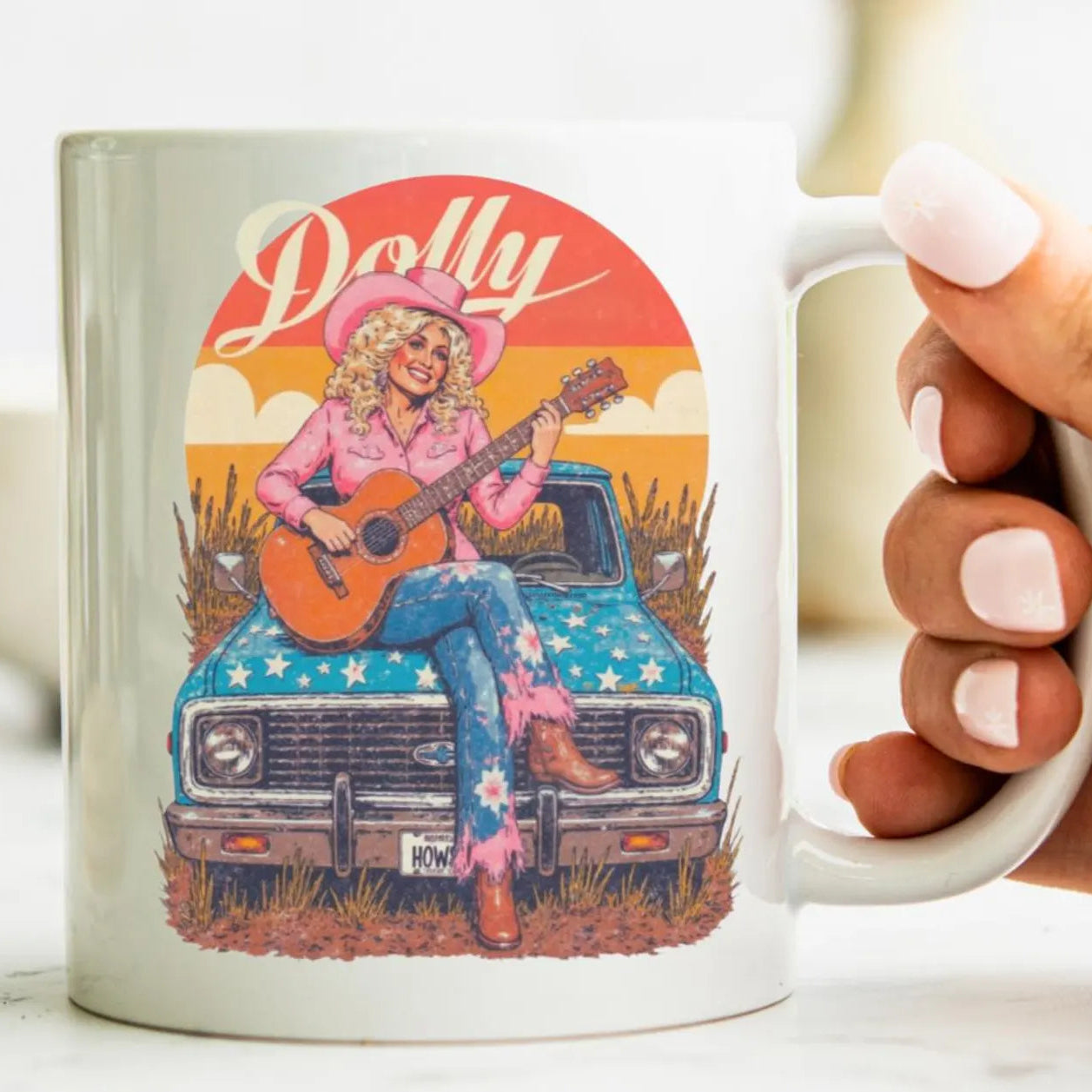Country Star on Truck Ceramic Mug