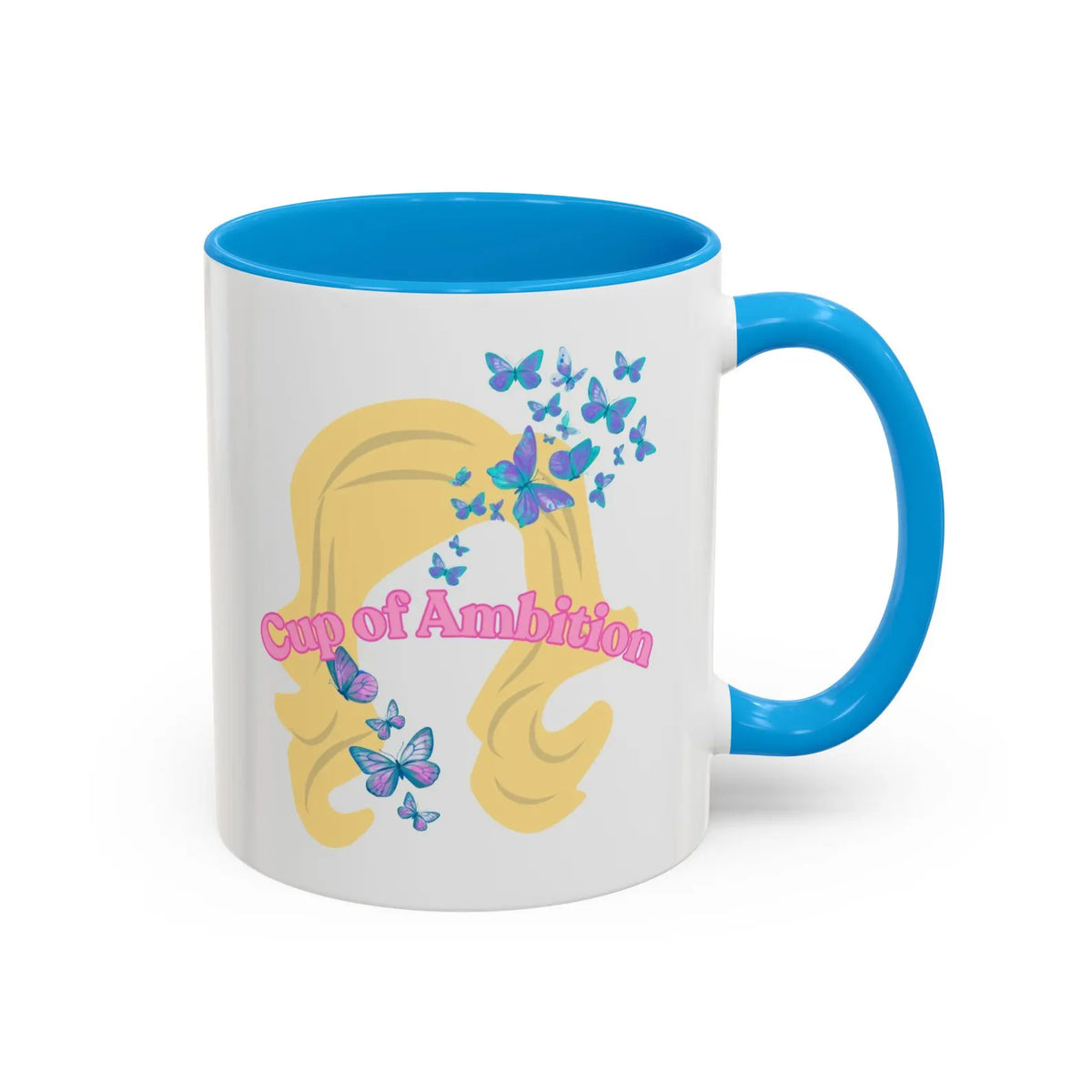 Cup of Ambition Butterfly Silhouette Ceramic Mug