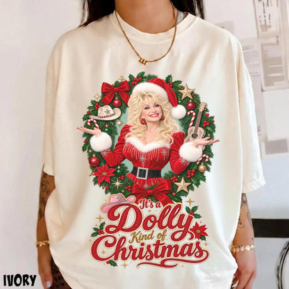 It's a Retro Christmas Wreath Country Star Holiday T-Shirt