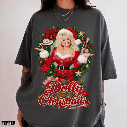 It's a Retro Christmas Wreath Country Star Holiday T-Shirt