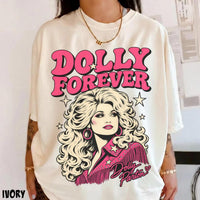 Vintage Dolly Forever T Shirt Retro Country Icon Tribute Tee