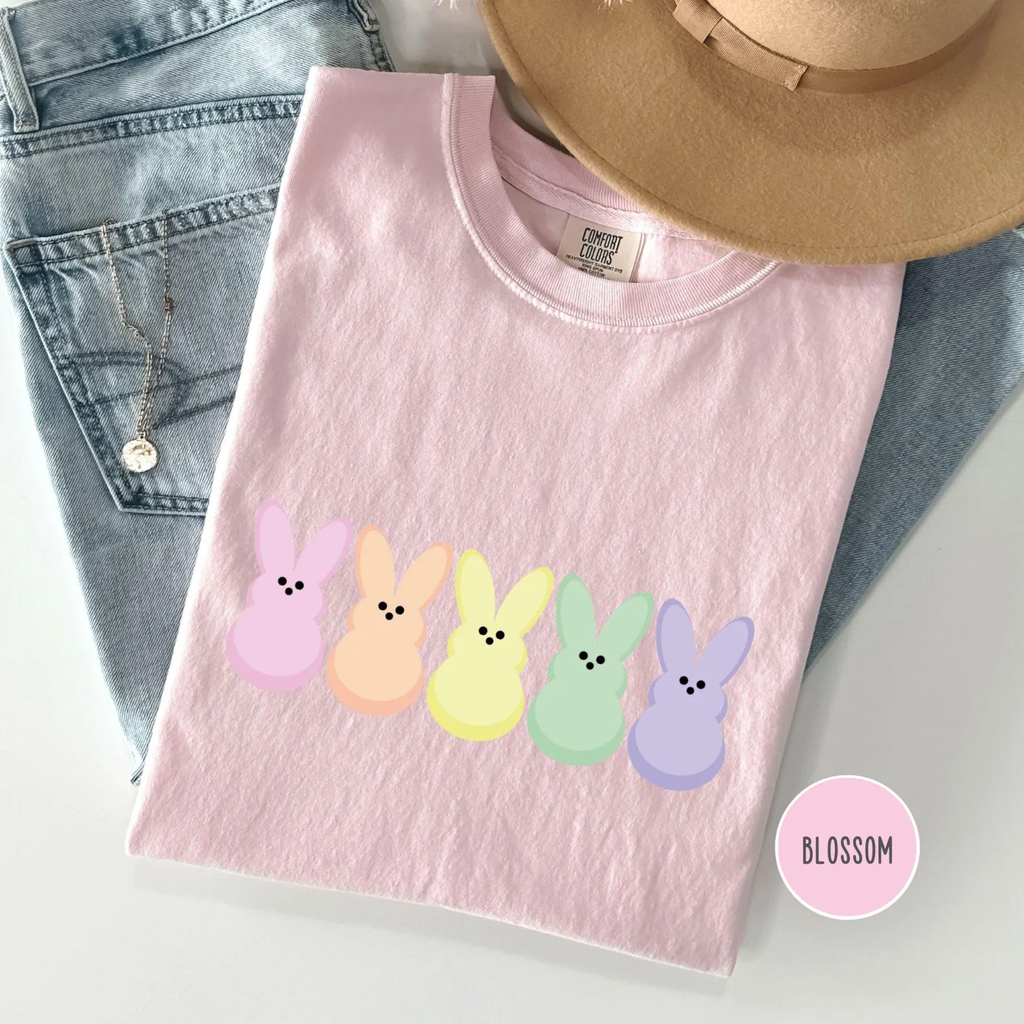 Comfort Colors Peep My Shirt, Easter Bunny Peeps Tee, Pastel Bunny Easter Shirt, Egg Hunt Shirt, Rainbow Easter Bunny Tee, Cute Easter Shirt
