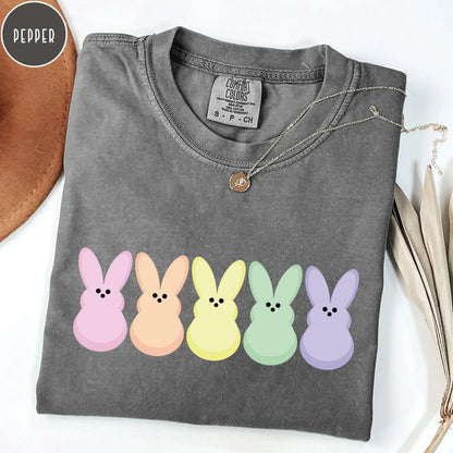 Comfort Colors Peep My Shirt, Easter Bunny Peeps Tee, Pastel Bunny Easter Shirt, Egg Hunt Shirt, Rainbow Easter Bunny Tee, Cute Easter Shirt