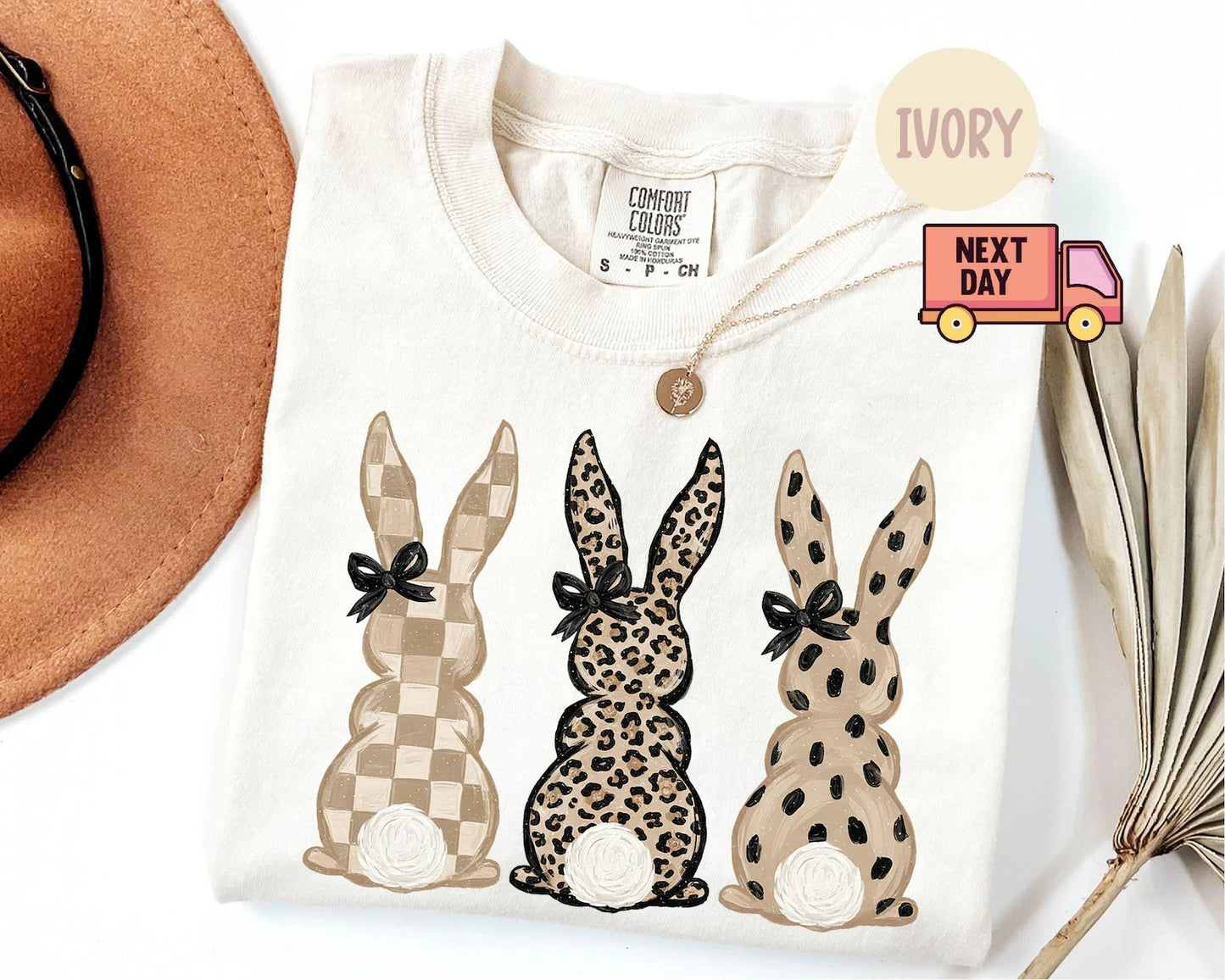 Coquette Easter Bunny Shirt – Comfort Colors Cute Rabbit Graphic Tee