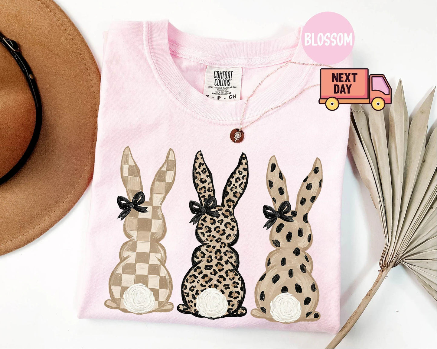 Coquette Easter Bunny Shirt – Comfort Colors Cute Rabbit Graphic Tee