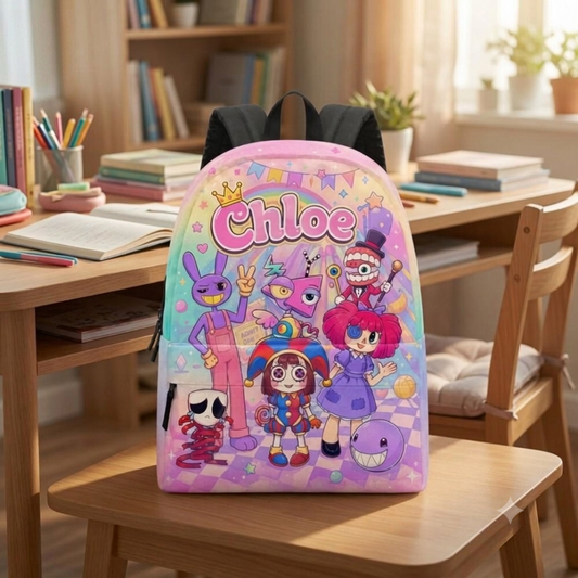 Custom Pastel Circus Backpack