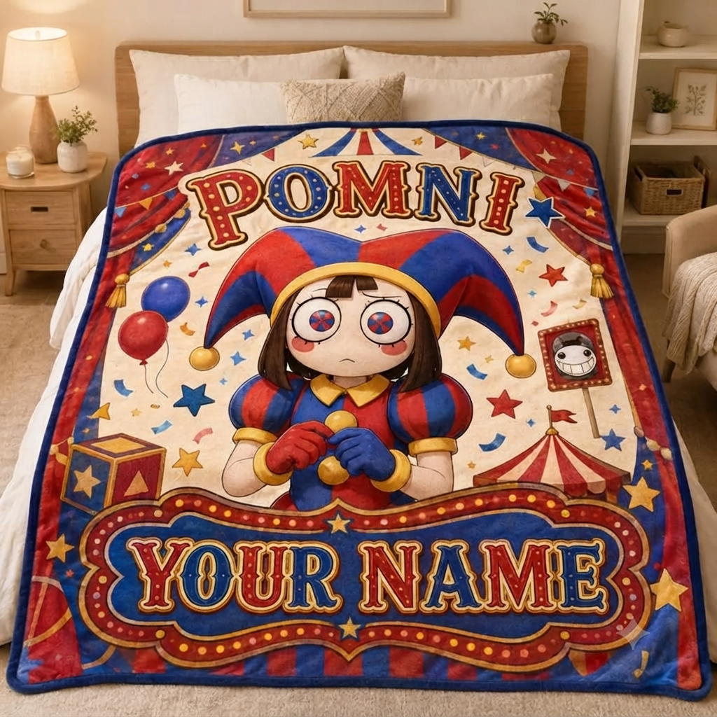 Custom Jester Circus Blanket