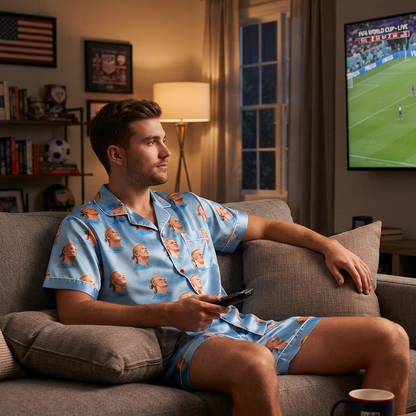 Smirk Mode Soccer Meme Satin Pajamas