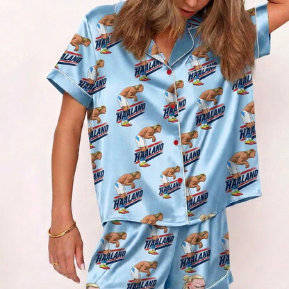 Goal Chant Soccer Meme Satin Pajamas