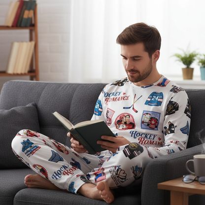 Enemies to Lovers Hockey Cotton Pajama Set – Romance Book & Movie Inspired Sleepwear