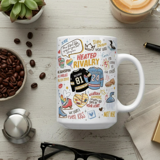 Hockey Rivals Romance Ceramic Mug – Book & Movie Inspired Coffee Cup