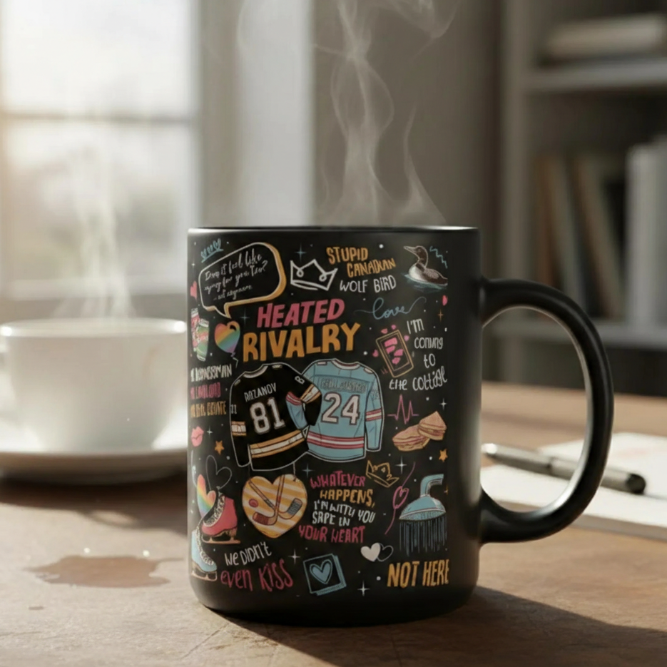 Hockey Rivals Romance Ceramic Mug – Book & Movie Inspired Coffee Cup
