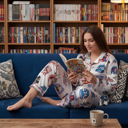 Enemies to Lovers Hockey Pajama Set – Romance Book & Movie Inspired Sleepwear