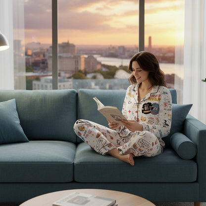 Hockey Romance Pajama Set – Queer Book & Movie Inspired Sleepwear