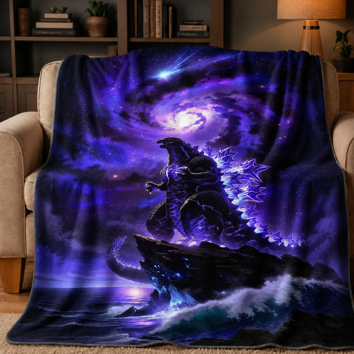 Cosmic Galaxy Spiked Beast Monster Blanket