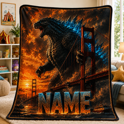 Custom Name Giant Luminous Beast Bridge Blanket