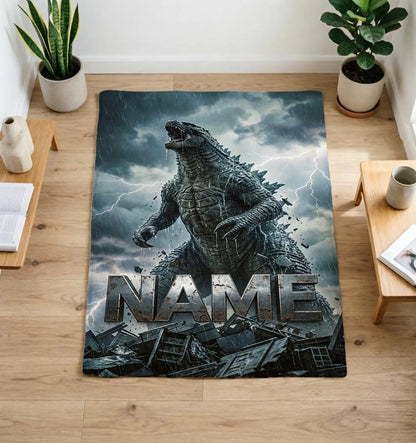 Custom Name Giant Luminous Beast Storm Blanket