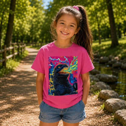 Kids Atomic Monster Retro City Action T-Shirt