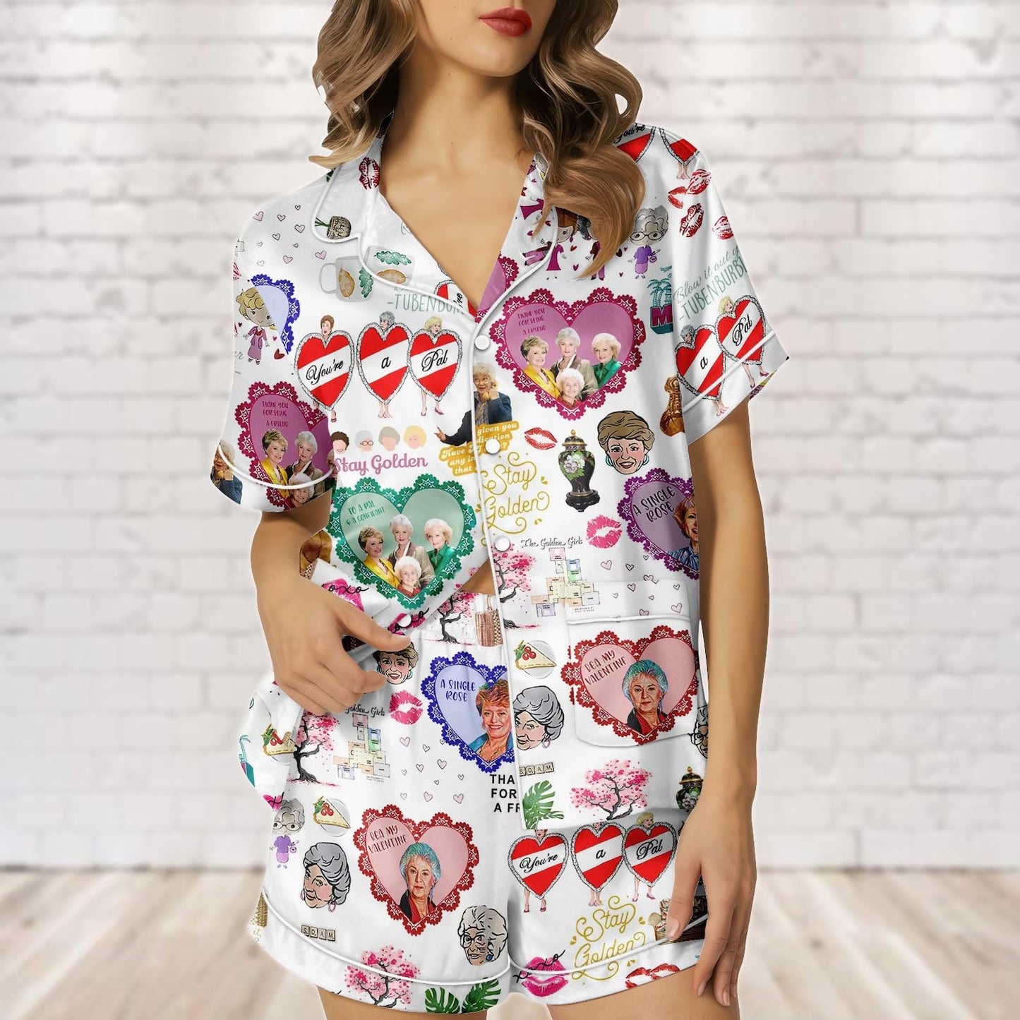 The Classic 80s TV Sitcom Nostalgia Satin Pajamas – Stay Golden Birthday Gift for Her