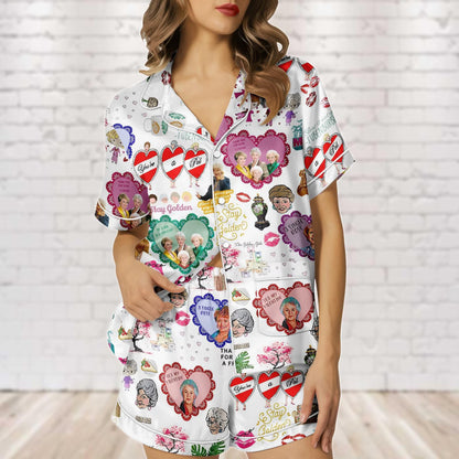 The Classic 80s TV Sitcom Nostalgia Satin Pajamas – Stay Golden Birthday Gift for Her