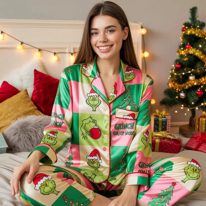 The Green Monster Family Christmas Pajama Set – Funny Matching Holiday Sleepwear for Parents & Kids