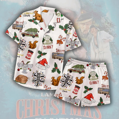 Vintage Christmas Matching Pajama Set for Family, Silky Satin Holiday Sleepwear for Adults & Kids, Cozy Festive Nightwear Gift