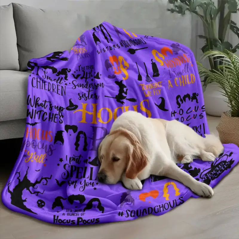 Purple Witch Quote Blanket
