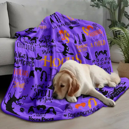 Purple Witch Quote Blanket