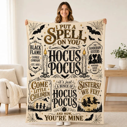 Vintage Witch Quote Blanket