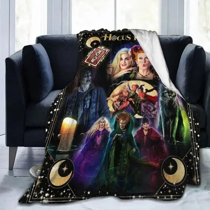 Spooky Sisters Witch Blanket