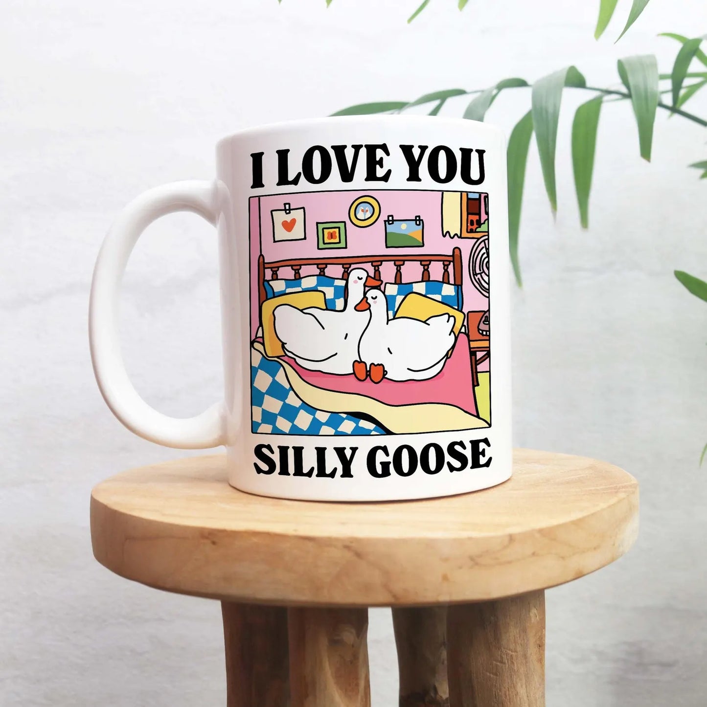 I Love You Silly Goose Mug – Cute Romantic Coffee Gift for Him or Her