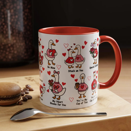 Valentine Silly Goose Accent Mug – Cute Funny Coffee Gift
