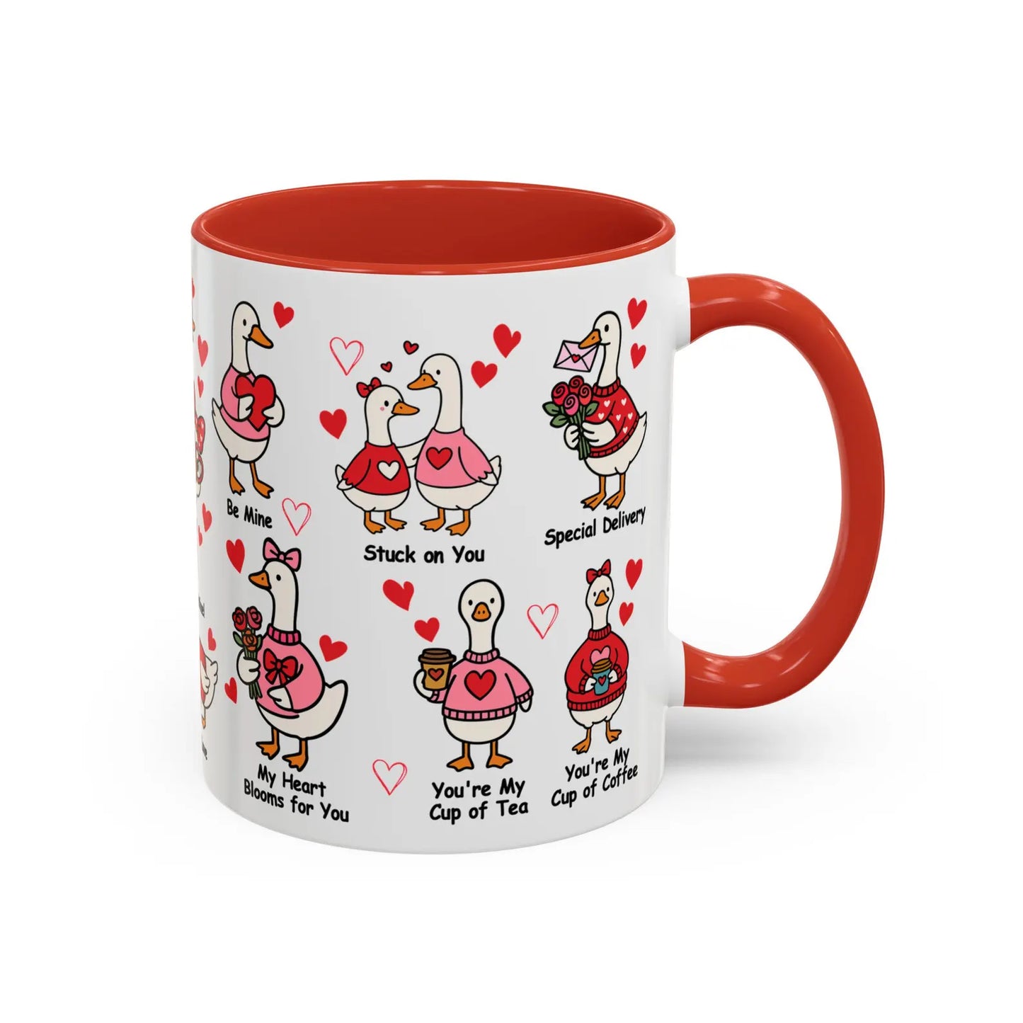 Valentine Silly Goose Accent Mug – Cute Funny Coffee Gift