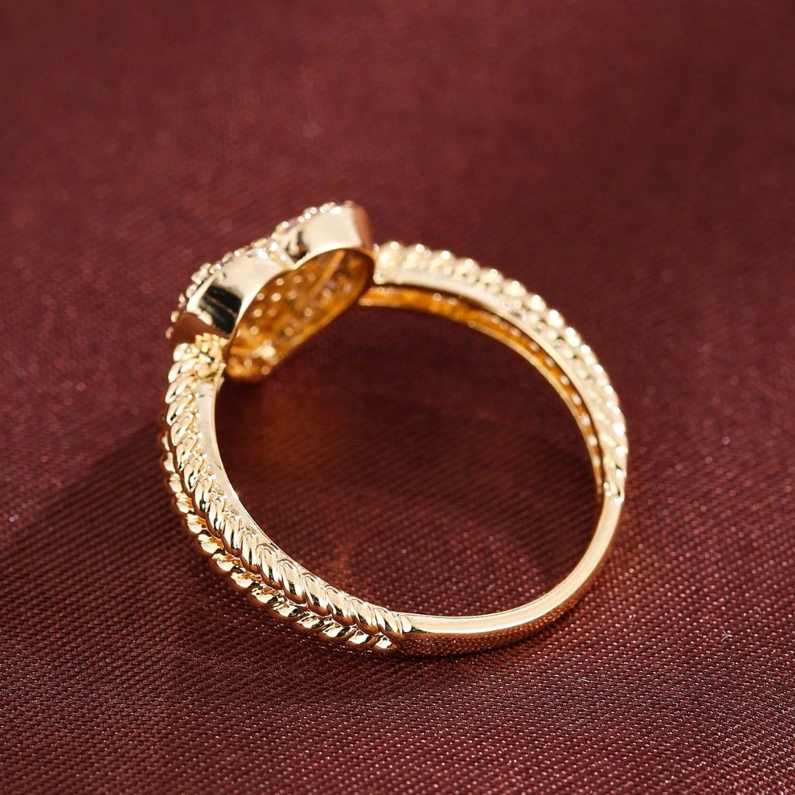 Heart-Shaped CZ Ring – Valentine’s & Mother’s Day Gift for Her