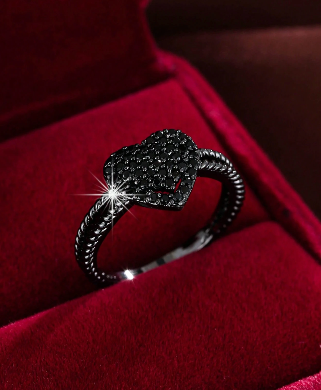 Heart-Shaped CZ Ring – Valentine’s & Mother’s Day Gift for Her