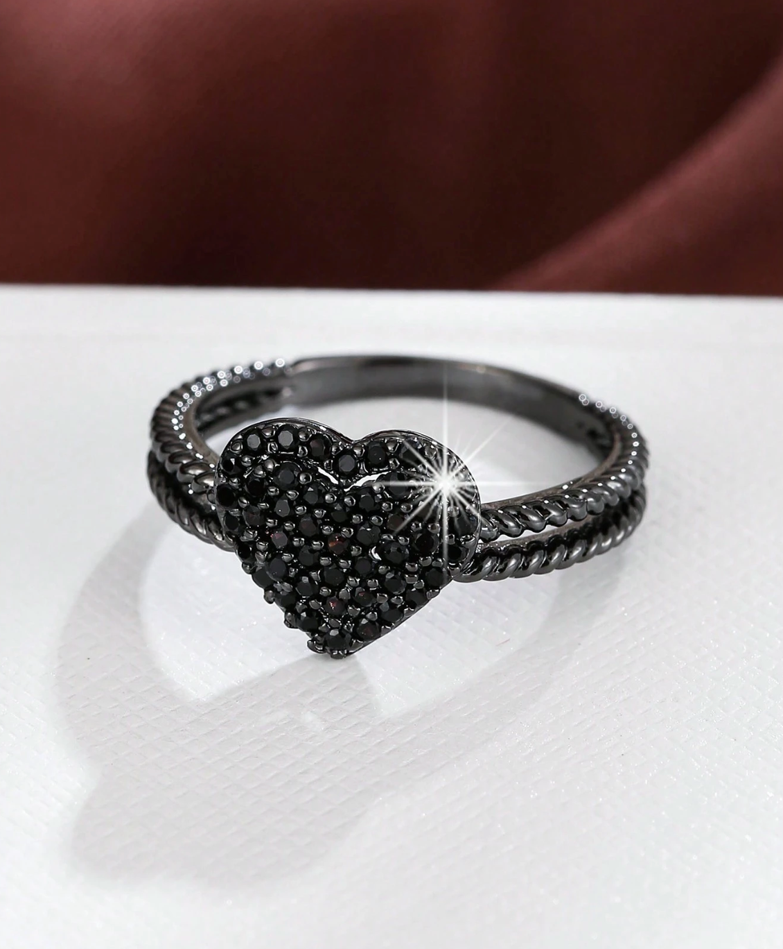 Heart-Shaped CZ Ring – Valentine’s & Mother’s Day Gift for Her