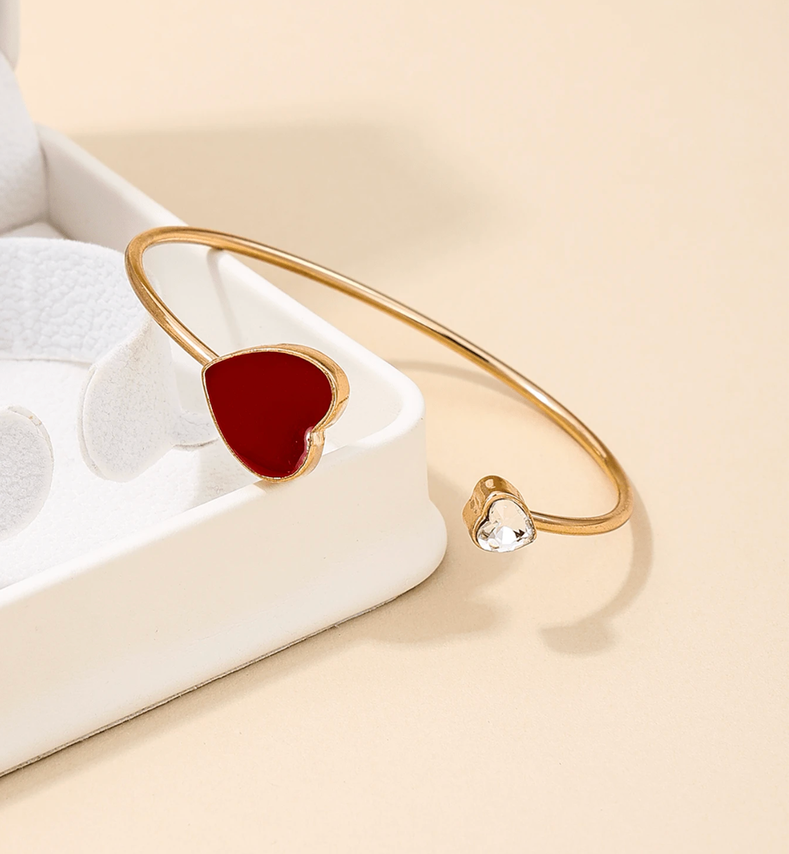 Red Heart Jewelry Set – Girly Chic Valentine Accessories