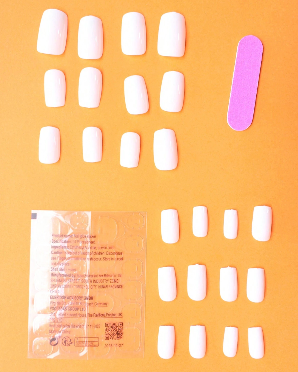 Classic Cherry Red | Short Square Press-On Nails (24 Pcs Gift Set)