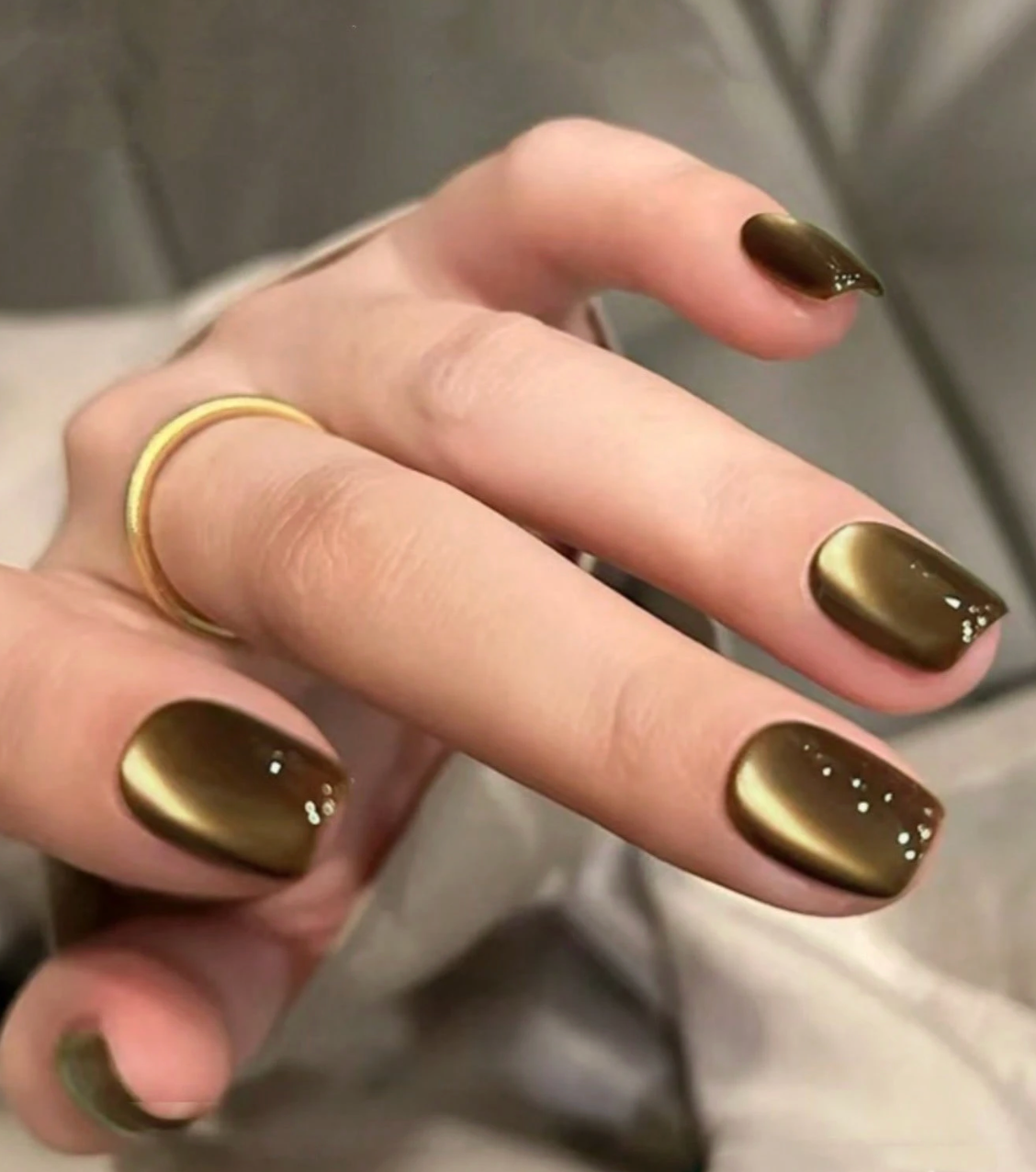 Red And Purple Cat Eye Press On Nails Elegant Chic Style 30pcs Nail Box